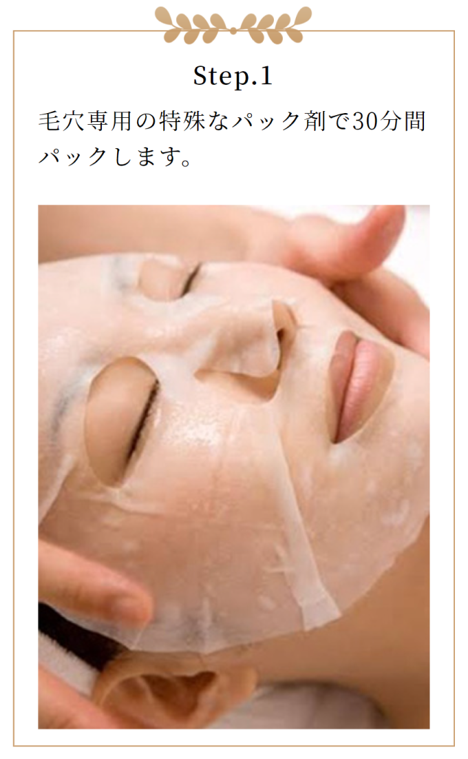 毛穴洗浄ビフォー